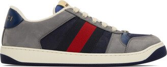 Navy & Gray Screener Sneakers