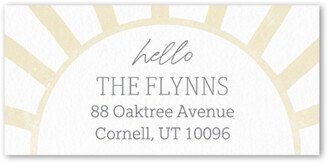 Address Labels: Sunny Rays Address Label, Beige, Address Label, Matte