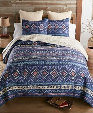 Desert Verbena 3 Piece Quilt Set, King