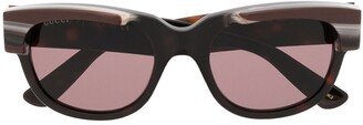 Square Tinted Sunglasses-AB