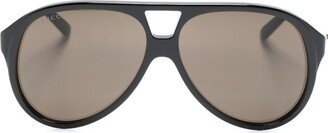 Pilot-Frame Sunglasses-AE