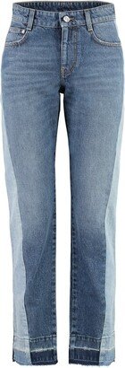 Mid Rise Straight Leg Jeans-AB