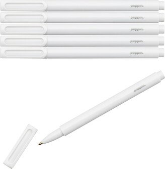 Poppin Signature Ballpoint Pens White Pkg/6