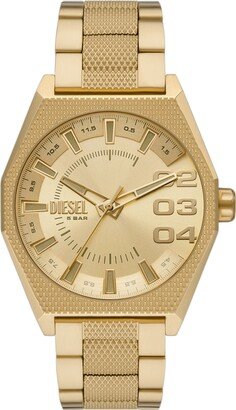 Men's Scraper Quartz Gold-Tone Stainless Steel Watch 43mm