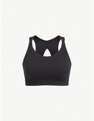 Spanx Active Womens Black Core High-impact Stretch-jersey Sports bra