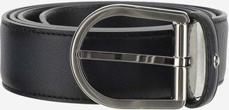 Leather Belt With Emblem-AA