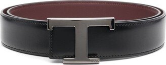 Leather Logo Lettering Belt-AA