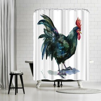 71 x 74 Shower Curtain, Rooster 4 by Suren Nersisyan