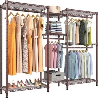 VIPEK V6 5 Tiers Wire Garment Rack Heavy Duty Freestanding Closet Rack, Metal, Max Load 780LBS, Bronze