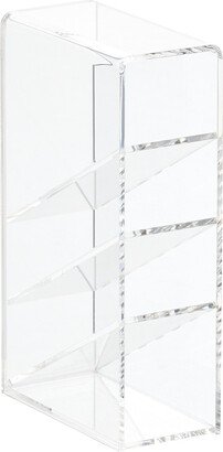 4-Section Acrylic Slanted Pen Organizer Clear