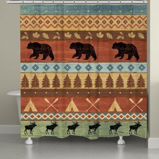 Bear Lodge Shower Curtain