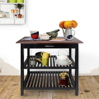 Kitchen Island with Solid Wood