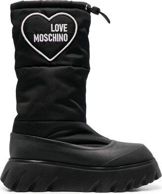 Padded Heart Patch Boots