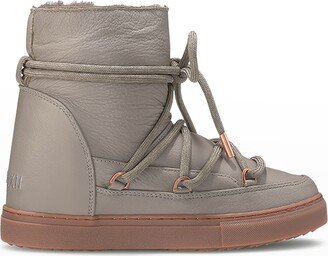 Napa Shearling Lace-Up Snow Booties-AA