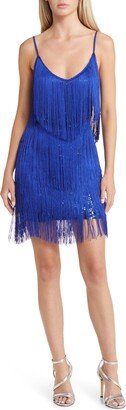 Get in the Groove Sequin Fringe Minidress