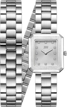 Women's Arc Double Stainless Steel Bracelet Watch, 23mm x 25mm