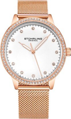 Women's Rose Gold-Tone Mesh Bracelet Watch 38mm