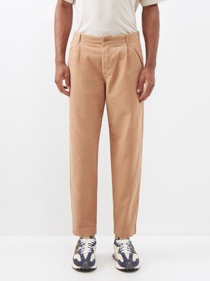 Assembly Tapered Brushed-cotton Chino Trousers-AA