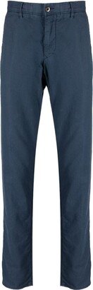 Tapered-Leg Stretch-Cotton Chino Trousers