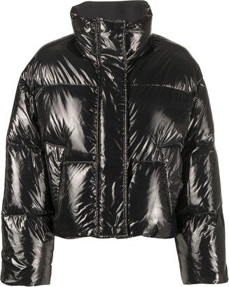 Funnel-Neck Puffer Jacket-AB