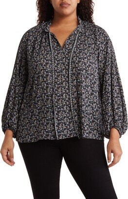 3/4 Sleeve Printed Blouse