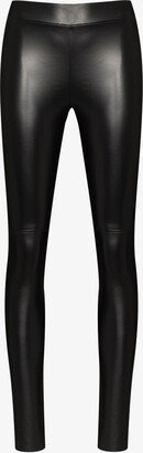 Black Estella Faux-Leather Leggings