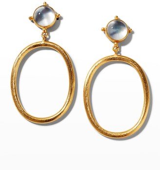 Mother-of-Pearl Doublet Hoop Earrings