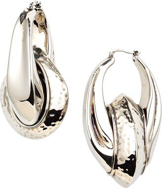 Iris Hammered Hoop Earrings