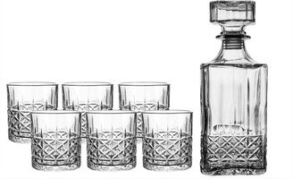 Fifth Avenue Manufacturers Clermont 7 Piece Whiskey Set
