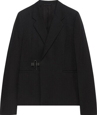 Slim Fit Blazer In Wool With U-Lock Buckle