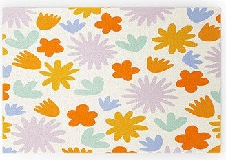 Lane And Lucia Mod Spring Flowers Welcome Mat