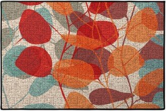 Door Mats: Lunaria On A Fall Day - Multi Door Mat, Multicolor