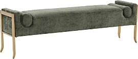 Ines Textured Velvet Bench