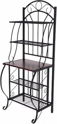 Valencia Baker Rack Storage Unit Metal/Black Industries