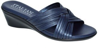 Saylor Criss-Cross Strap Wedge Sandal