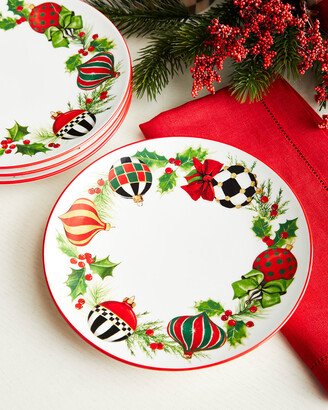 Deck the Halls Salad Plates, Set of 4