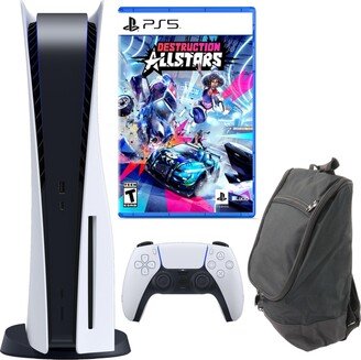 PlayStation 5 Console with Destruction Allstars Collection Game and Carry Bag (PS5 Disc Version)