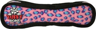 Tuffy Ultimate Bone Pink Leopard, Dog Toy