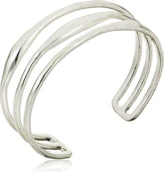 Women's Simple Life Bar Cuff Bracelet