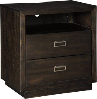 Hyndell Nightstand Dark Brown