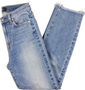 Womens Denim Light Wash Bootcut Jeans