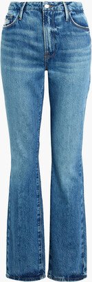 Le Mini Boot distressed mid-rise bootcut jeans-AA