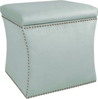 Nail Button Storage Ottoman Pewter Nail Buttons