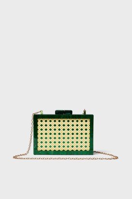 Rae of Light Emerald Swirl Cane Acrylic Clutch