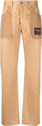 Straight-Leg Cotton Trousers-BG