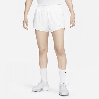 Women's One Dri-FIT High-Waisted 3 Brief-Lined Shorts in White