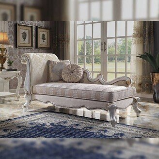 78 Picardy Fabric Chaise Lounge Antique Pearl