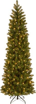 National Tree Company Pre-Lit 'Feel Real' Artificial Slim Downswept Christmas Tree