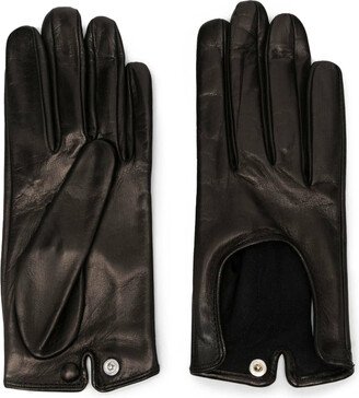 Durazzi Milano Calfskin Gloves With Press Buttons Closure