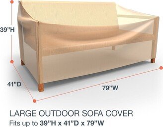 Budge Sedona Tan Patio Loveseat Cover Multiple Sizes